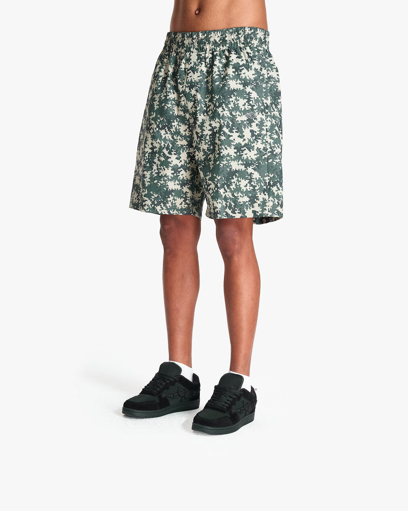 TRACK SHORTS PIXEL CAMO