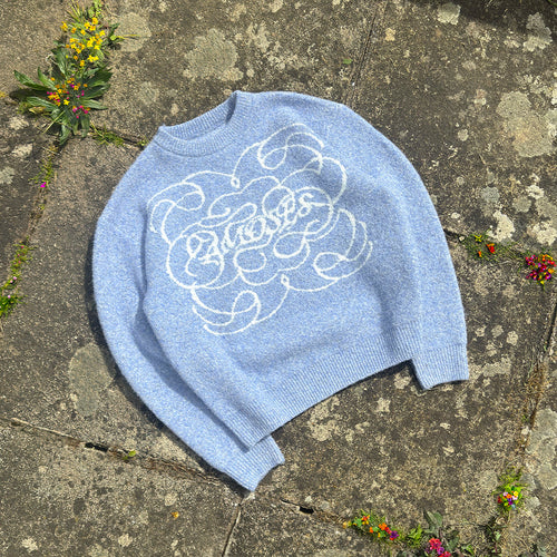 AZURE FLUFFY KNIT