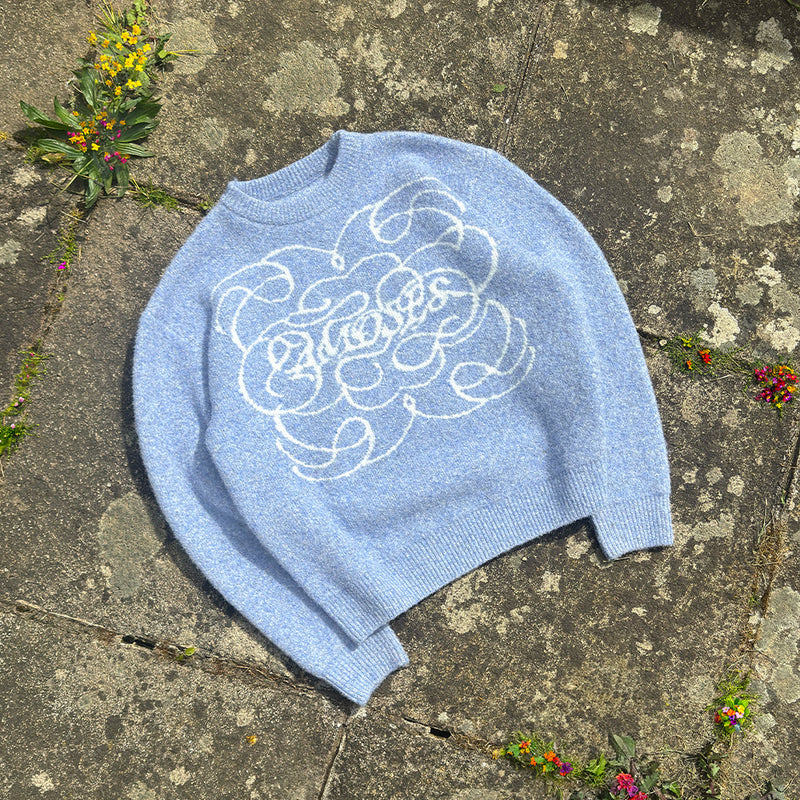 AZURE FLUFFY KNIT