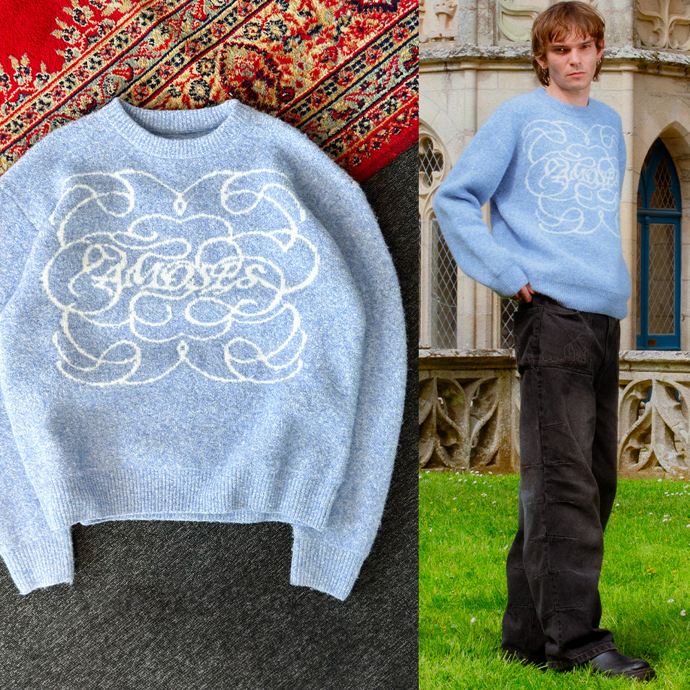 AZURE FLUFFY KNIT
