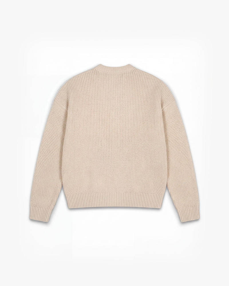 V-LOGO KNITWEAR BEIGE
