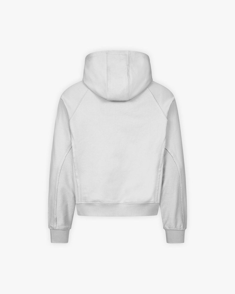 INSIDE OUT ZIP HOODIE LIGHT GREY (OLD SIZING)