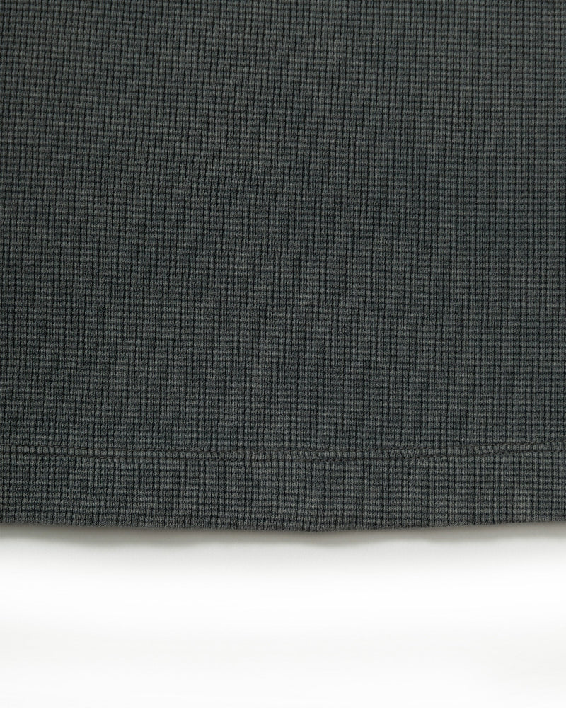 ACID WASHED WAFFLE LONGSLEEVE DARK GREY