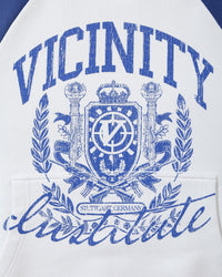 INSTITUTE HOODIE WHITE/BLUE