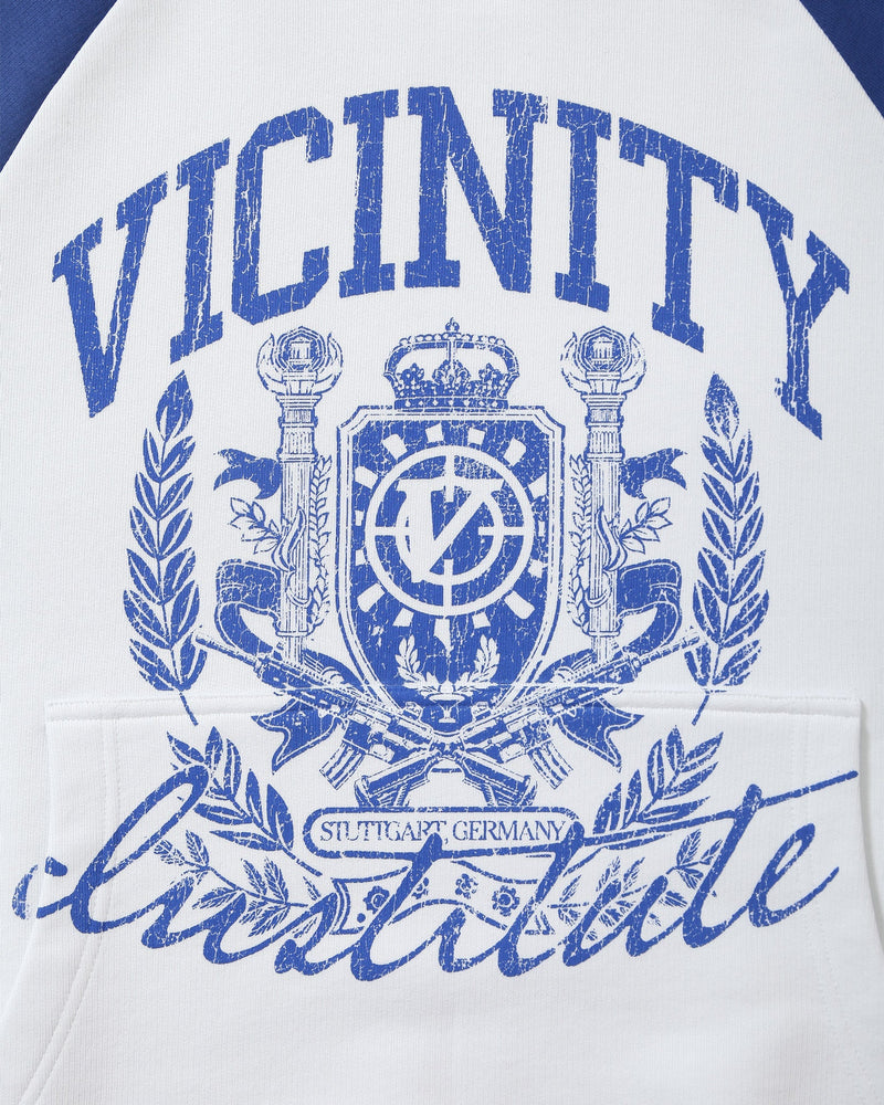 INSTITUTE HOODIE WHITE/BLUE
