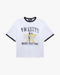 BLONDE AMBITIONS TEE WHITE
