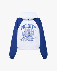 INSTITUTE HOODIE WHITE/BLUE