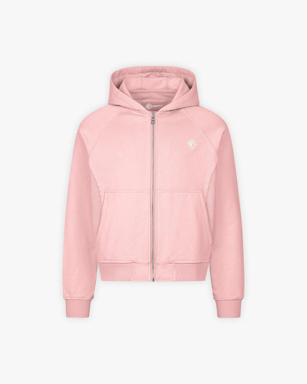 INSIDE OUT ZIP HOODIE PINK (OLD SIZING)