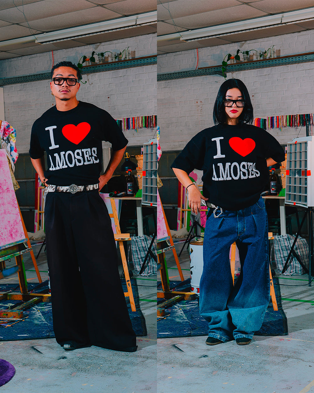 I LOVE AMOSES TEE