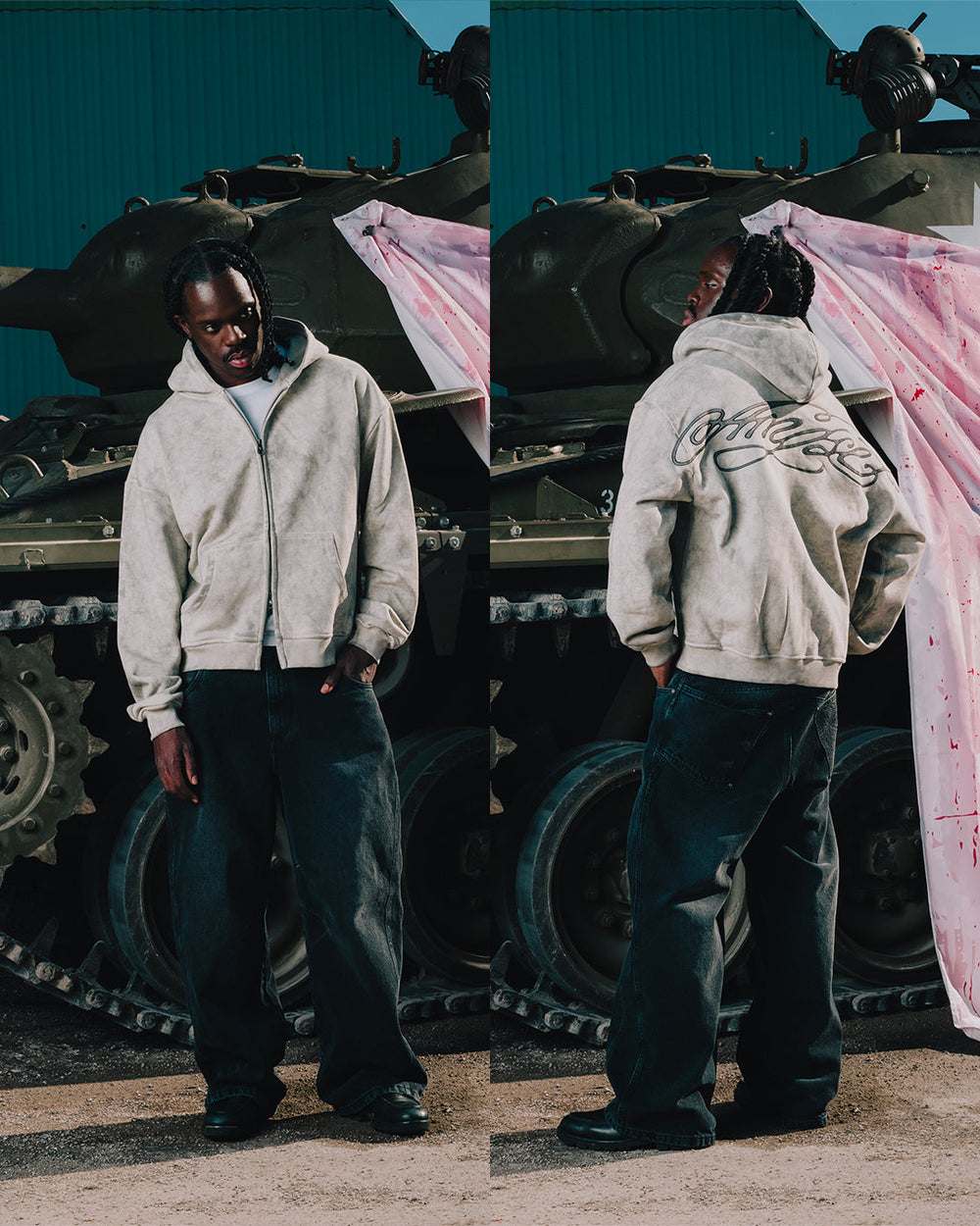 INK ZIP-HOODIE