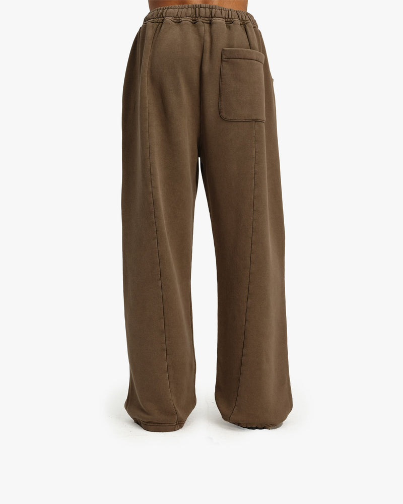 ACID WASHED JOGGER BROWN