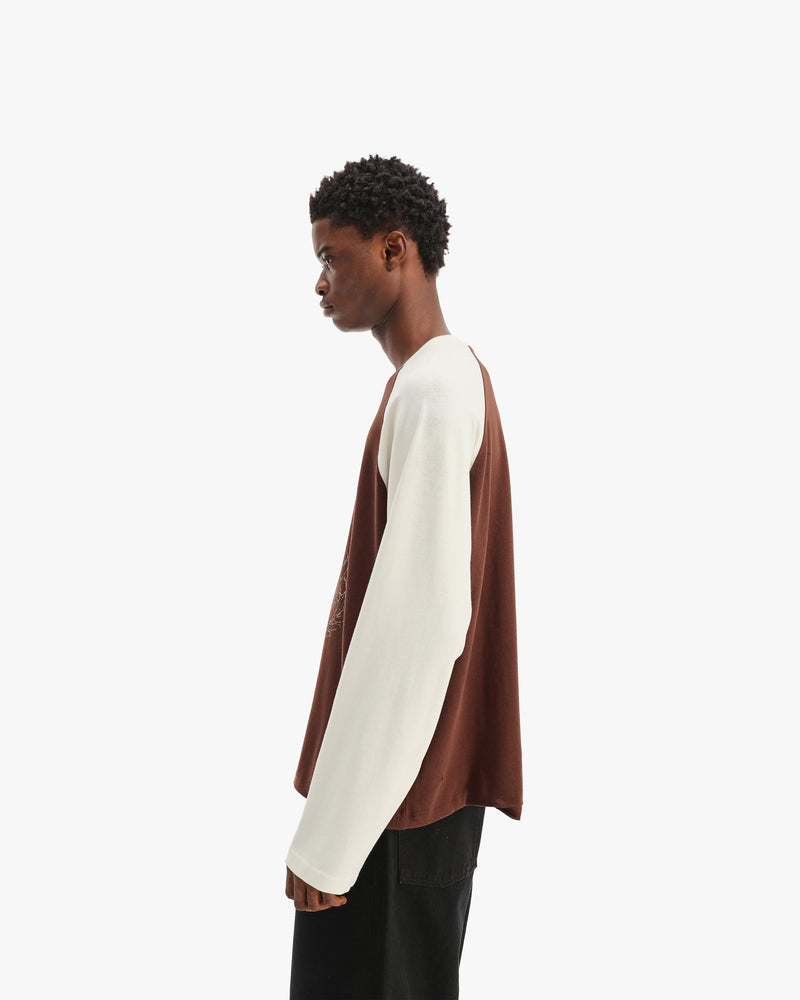 HALL OF FAME LONGSLEEVE BROWN/CREAM
