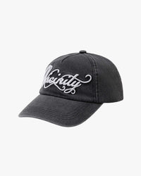 ORNAMENT DENIM CAP BLACK