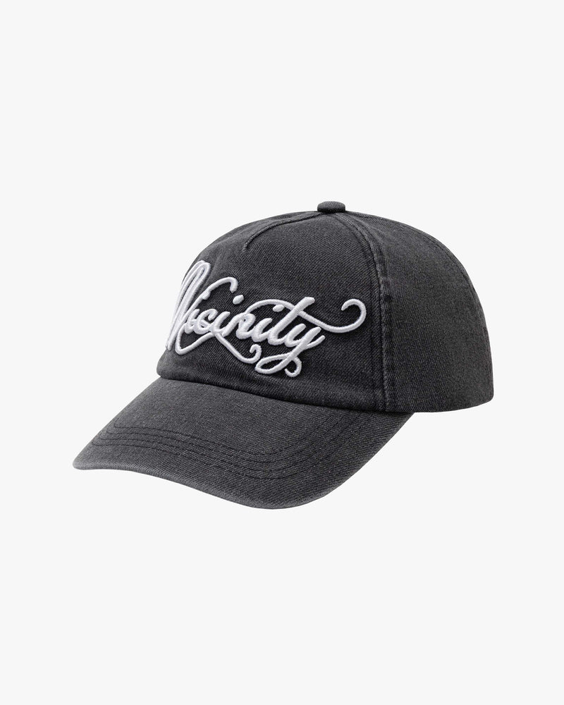 ORNAMENT DENIM CAP BLACK
