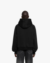 CONSTRUCTION LOGO HOODIE BLACK