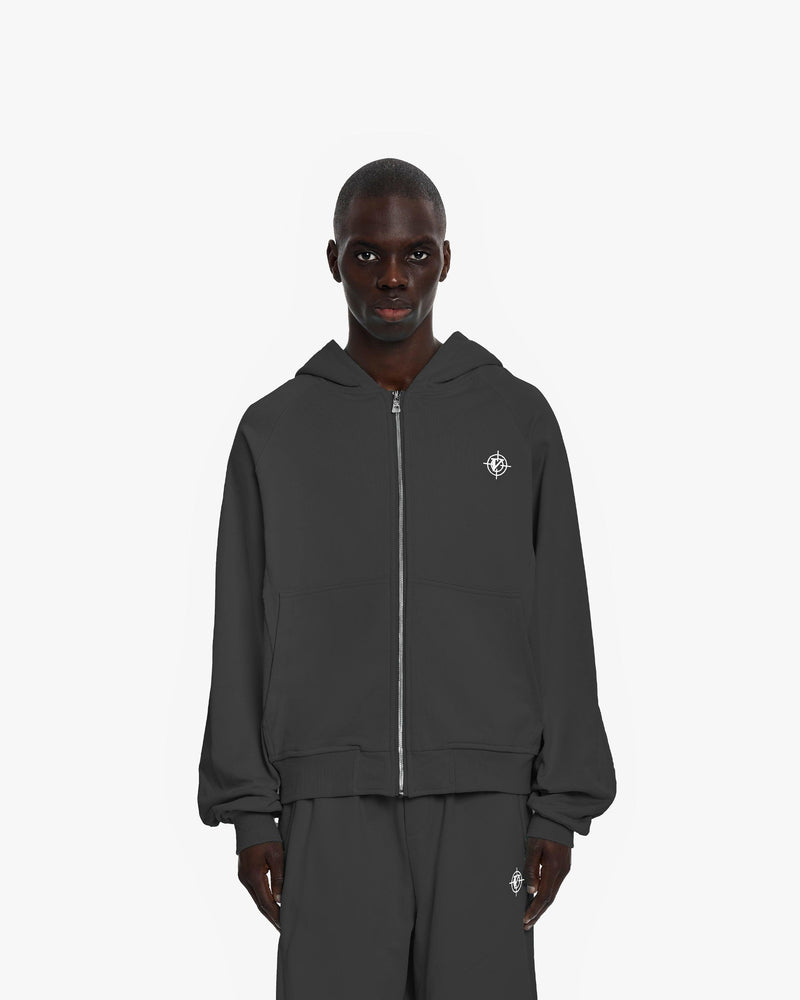 INSIDE OUT ZIP HOODIE ASH GREY (OLD SIZING)
