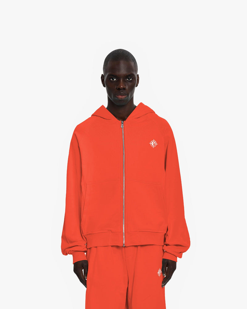 INSIDE OUT ZIP HOODIE STRAWBERRY