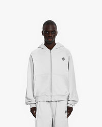 INSIDE OUT ZIP HOODIE LIGHT GREY (OLD SIZING)