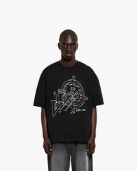 CONSTRUCTION LOGO TEE BLACK