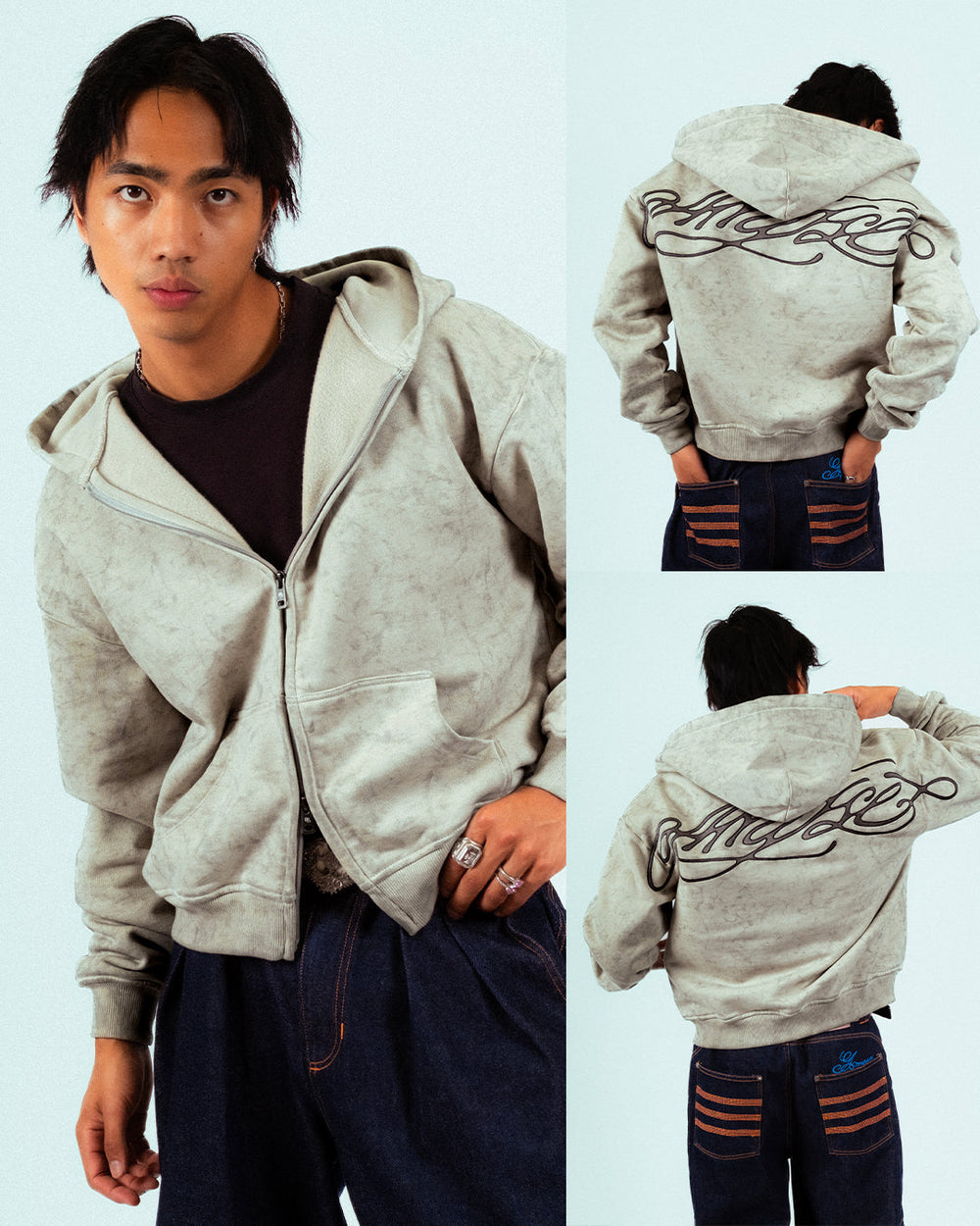 INK ZIP-HOODIE