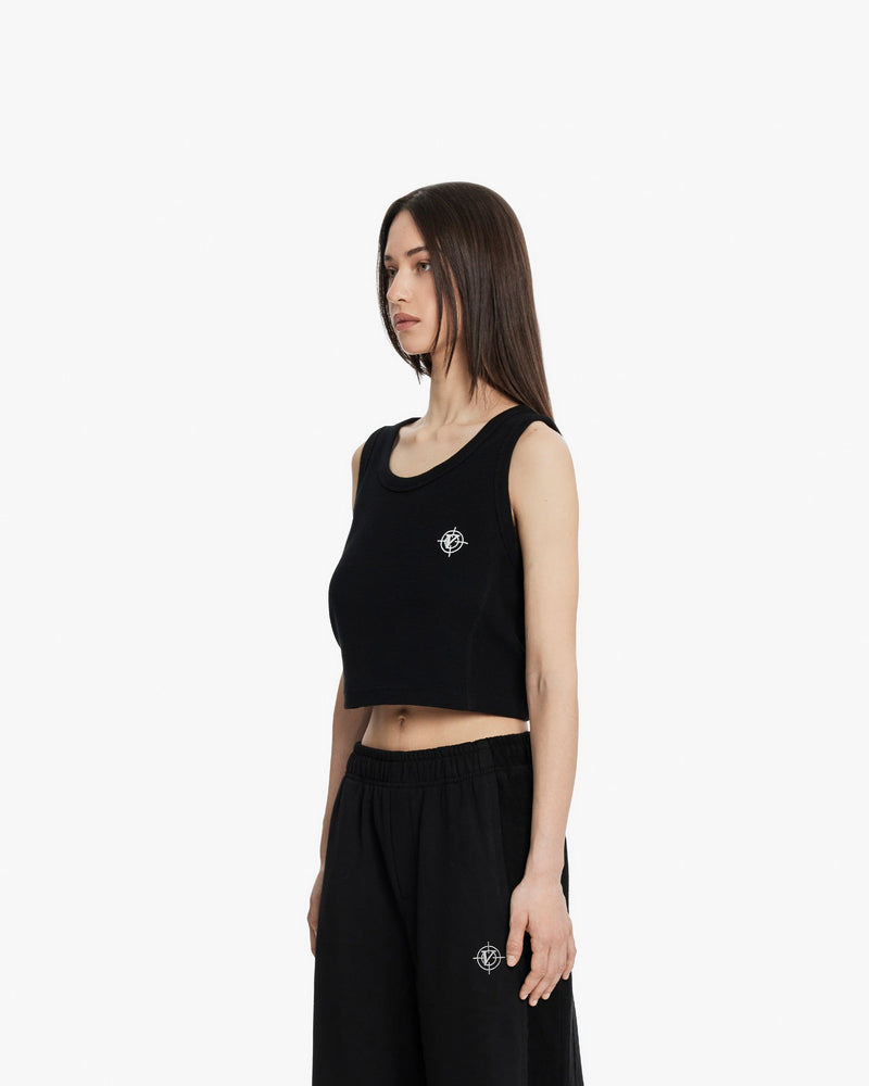 CROP TANKTOP DOUBLE PACK (BLACK & WHITE)