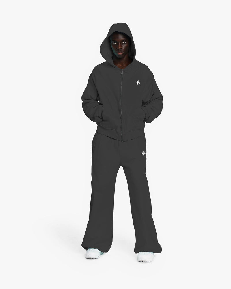 INSIDE OUT ZIP HOODIE ASH GREY (OLD SIZING)