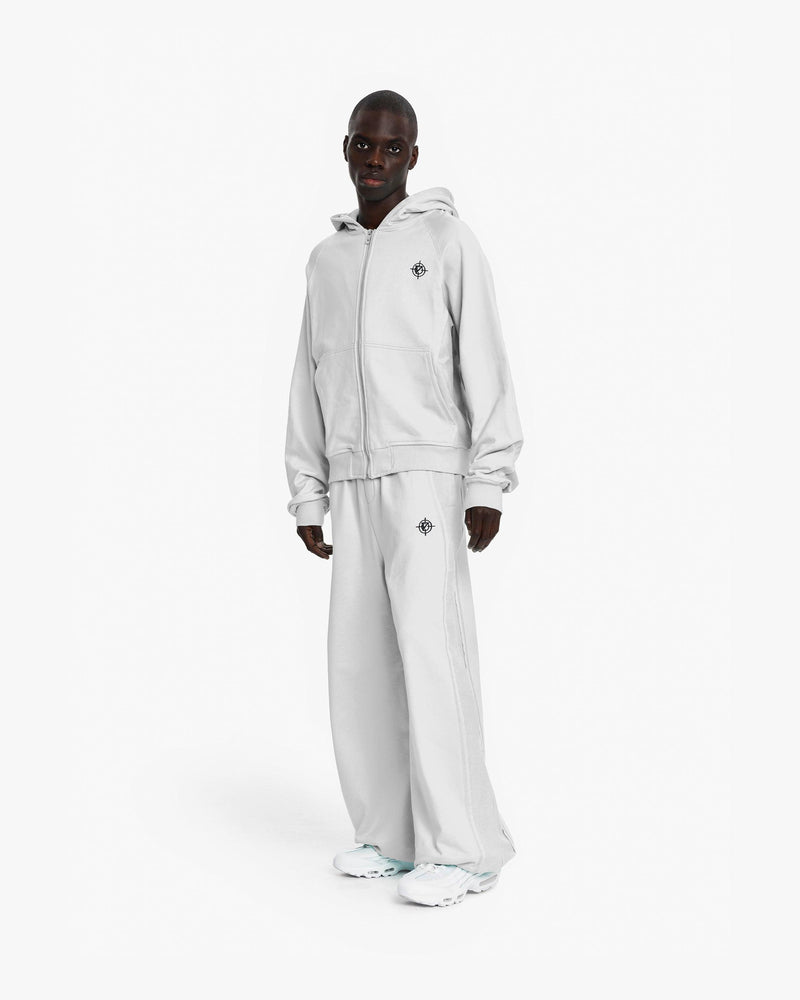 INSIDE OUT ZIP HOODIE LIGHT GREY (OLD SIZING)