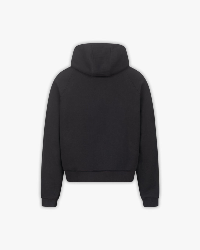 SHOOTING HOUSE ZIP HOODIE BLACK