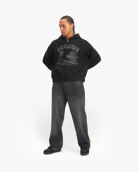 SHOOTING HOUSE ZIP HOODIE BLACK